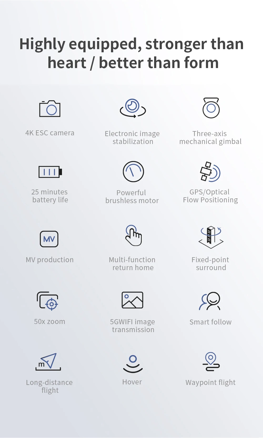 L106 Drone - 3 Axis Gimbal Camera Professional 8K HD GPS 5G FPV 3Kilometers 25 Minutes Brushless RC Quadcopter Toys Professional Camera Drone 20 L106 Drone, powerful GPS/Optical battery life brushless motor Flow Positioning Mv MV production