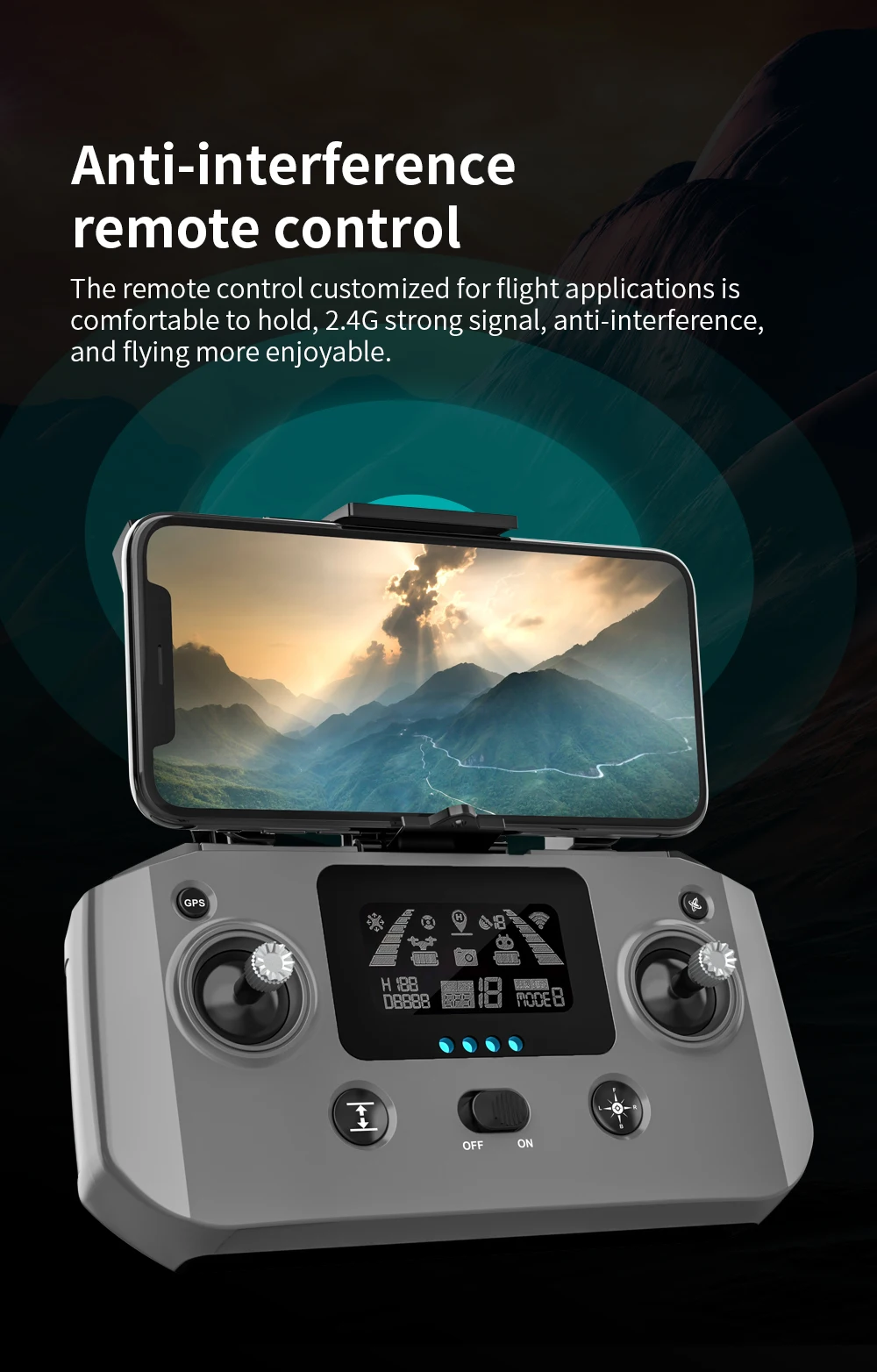 L106 Drone - 3 Axis Gimbal Camera Professional 8K HD GPS 5G FPV 3Kilometers 25 Minutes Brushless RC Quadcopter Toys Professional Camera Drone 32 L106 Drone, anti-interference remote control designed for flight applications is comfortable to hold, 2.46 strong signal