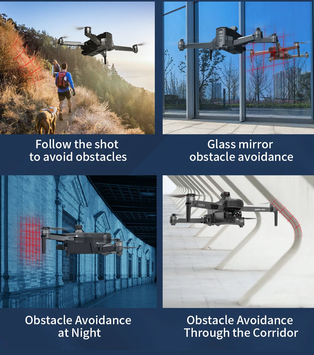 ZLL SG908 MAX Drone - 4K HD Camera Obstacle Avoidance 5G 3-Axis Gimbal 3Km GPS Wifi Profesional Dron Foldable Quadcopter Professional Camera Drone 12 ZLL SG908 MAX Drone, Obstacle Avoidance at Night Through the Corridor (Kumi)