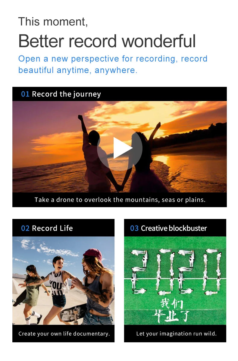 U8 Drone, yqu #47 X4J Create your own life documentary . create your own