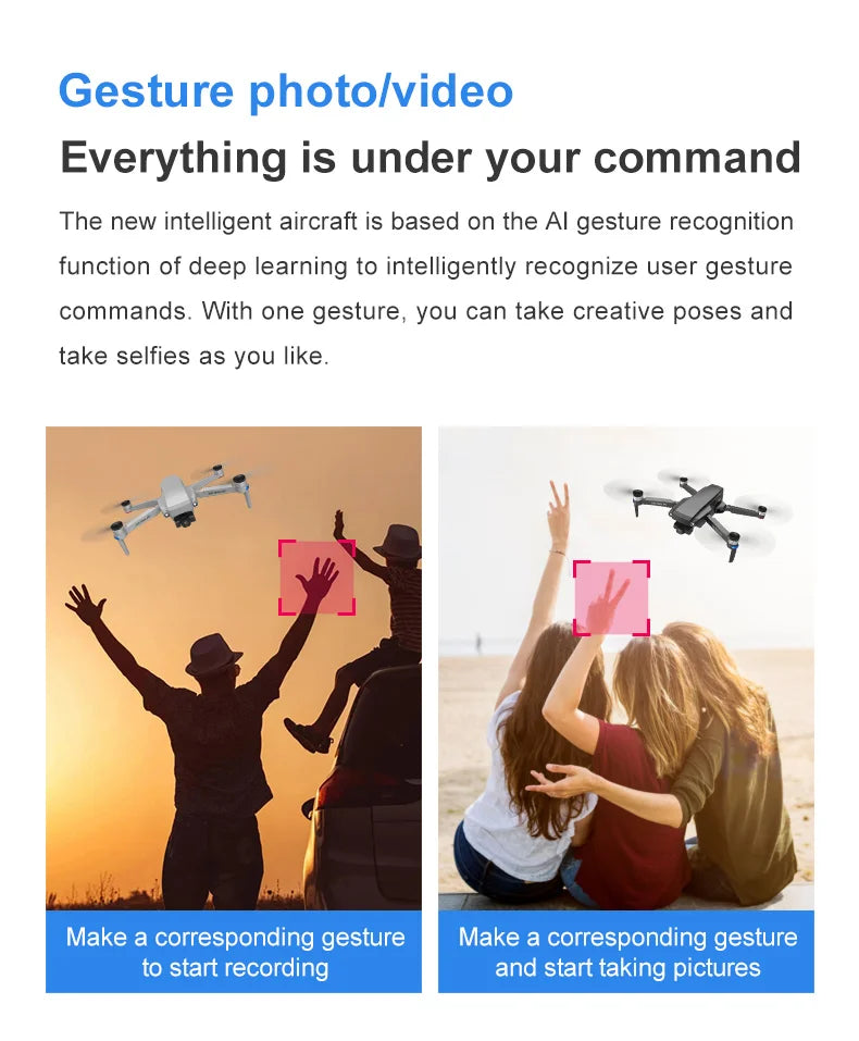 U8 Drone, the new intelligent aircraft is based on the Al gesture recognition function of deep learning . it
