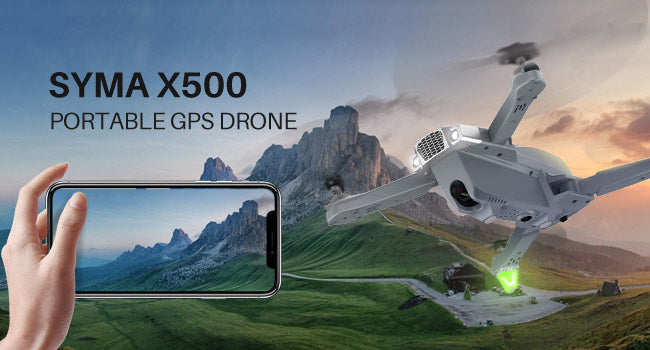 SYMA X500 4K HD Drone, Package Include: 1 x X500 Drone and Controller; 2 x Modular
