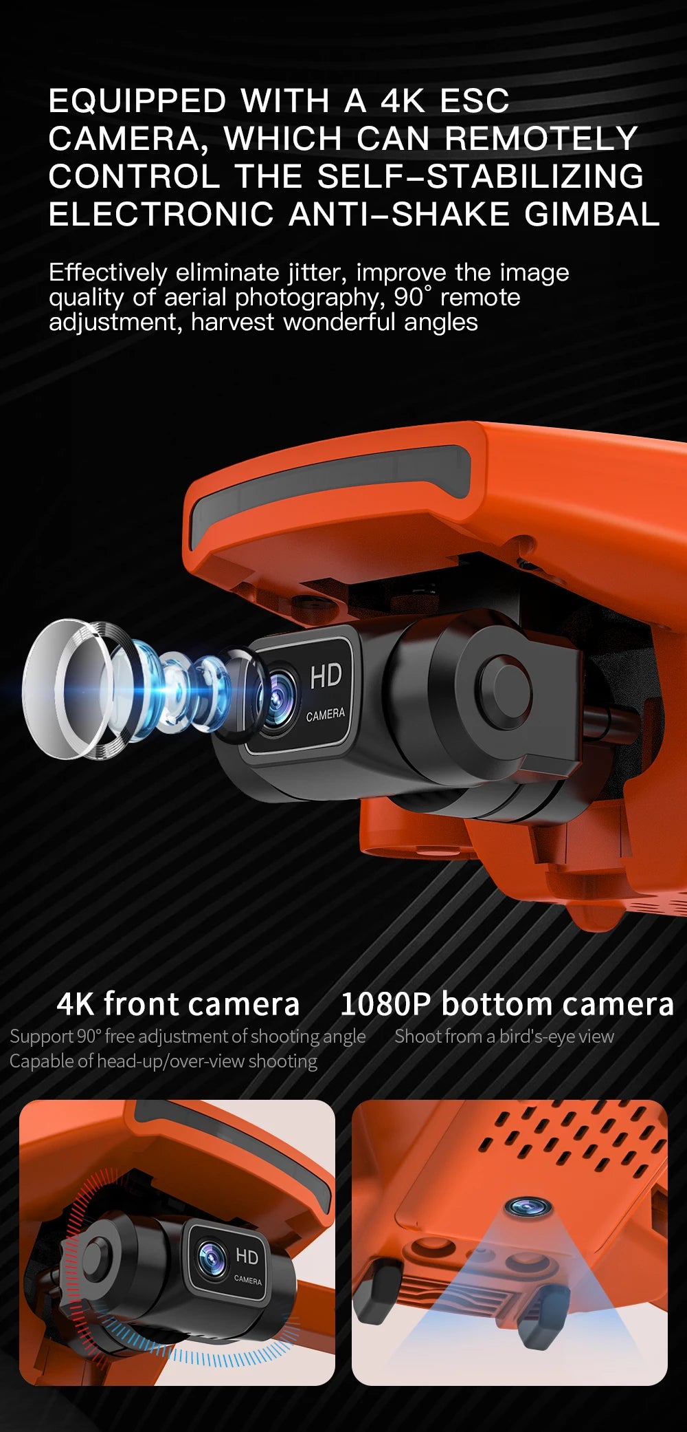 ZLL SG108 Pro Drone, 4K ESC CAMERA CAN REMOTELY CONTROL THE SEL
