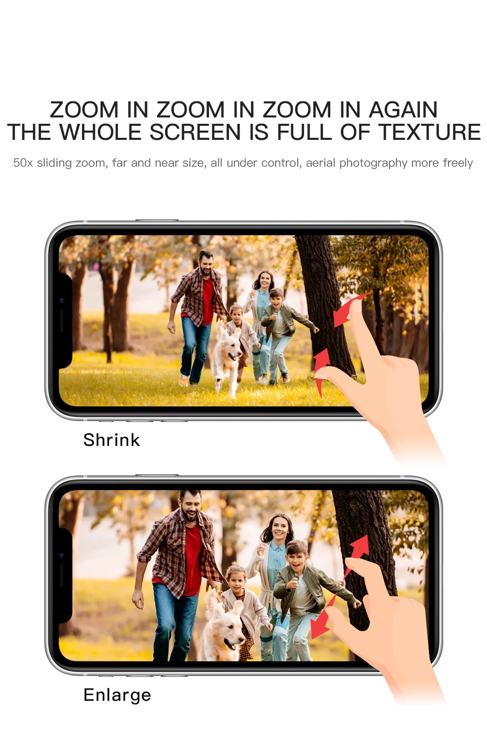 JINHENG SG906 Max GPS Drone, the whole screen is full of TEXTURE 50x sliding zoom, far and near size
