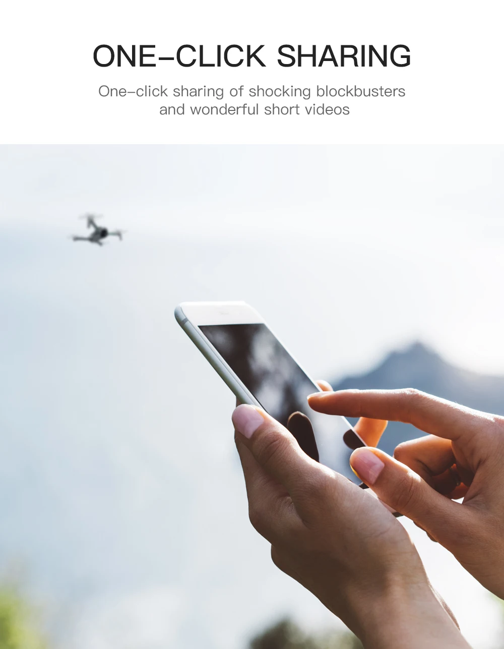 JINHENG SG906 Max GPS Drone, ONE-CLICK SHARING One-click sharing of shocking blockbusters and wonderful short
