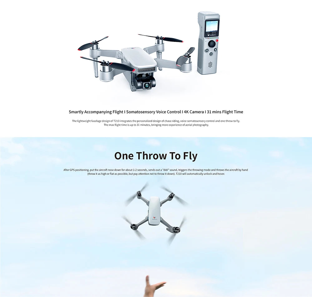 Walkera T210 Drone - 4k Camera for Adults Professional GPS Video Voice FPV Drones RC Toys RC Drone 4k Drone Camera Professional Camera Drone 12 Walkera T210 Drone, thcVentweight dusclasedesign '1710 ineear