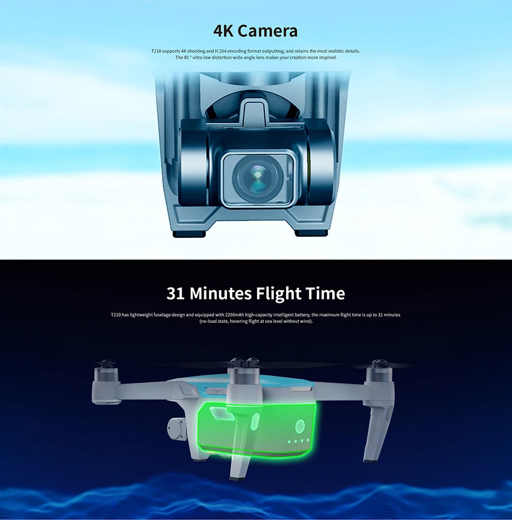 Walkera T210 Drone - 4k Camera for Adults Professional GPS Video Voice FPV Drones RC Toys RC Drone 4k Drone Camera Professional Camera Drone 20 Walkera T210 Drone, 4K Camera Izio supponts4r ooting and