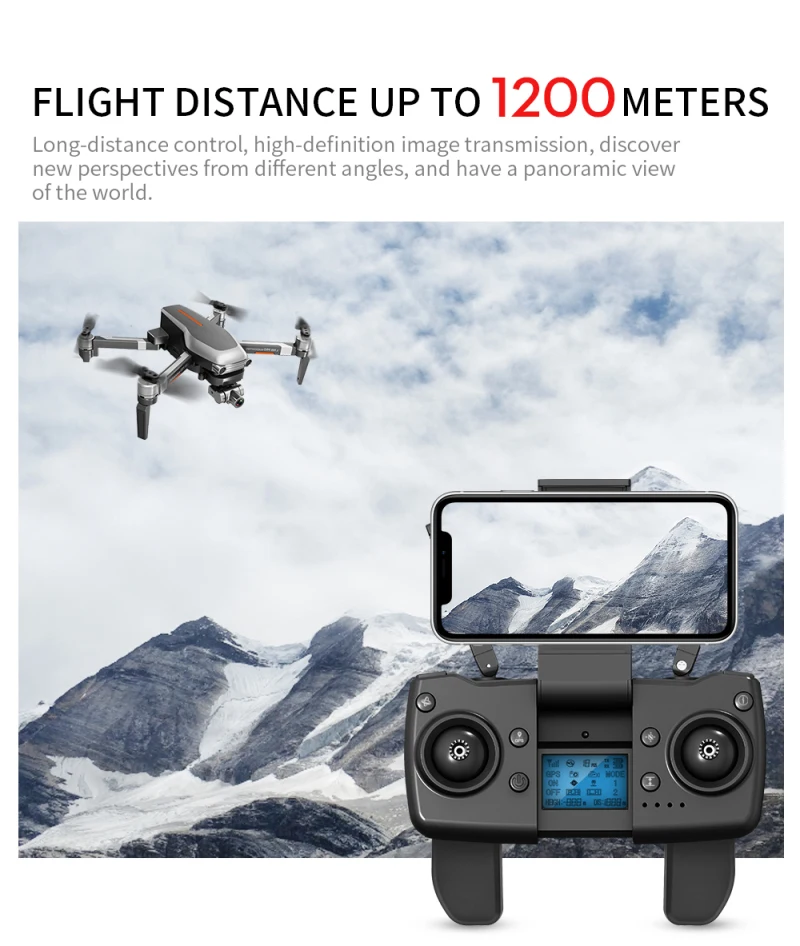 L109 Pro Drone, high-definition image transmission, discover new perspectives from different angles, and have a