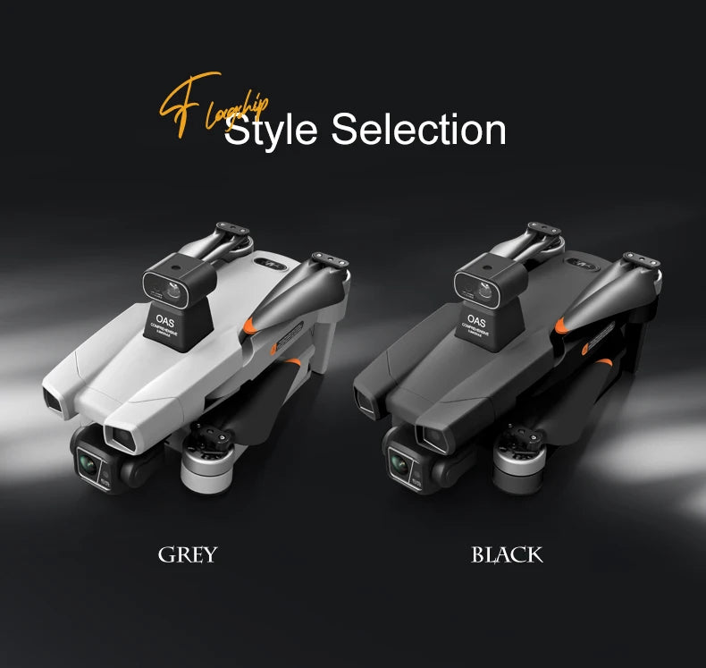 AE86 Pro Max Drone - GPS 4K HD Camera Three Axis Mechanical Pan Tilt Camera Brushless Laser Obstacle Avoidance GPS Drones toys 15 AE86 Pro Max Drone, Selection GREY BLACK VStyle Oas On