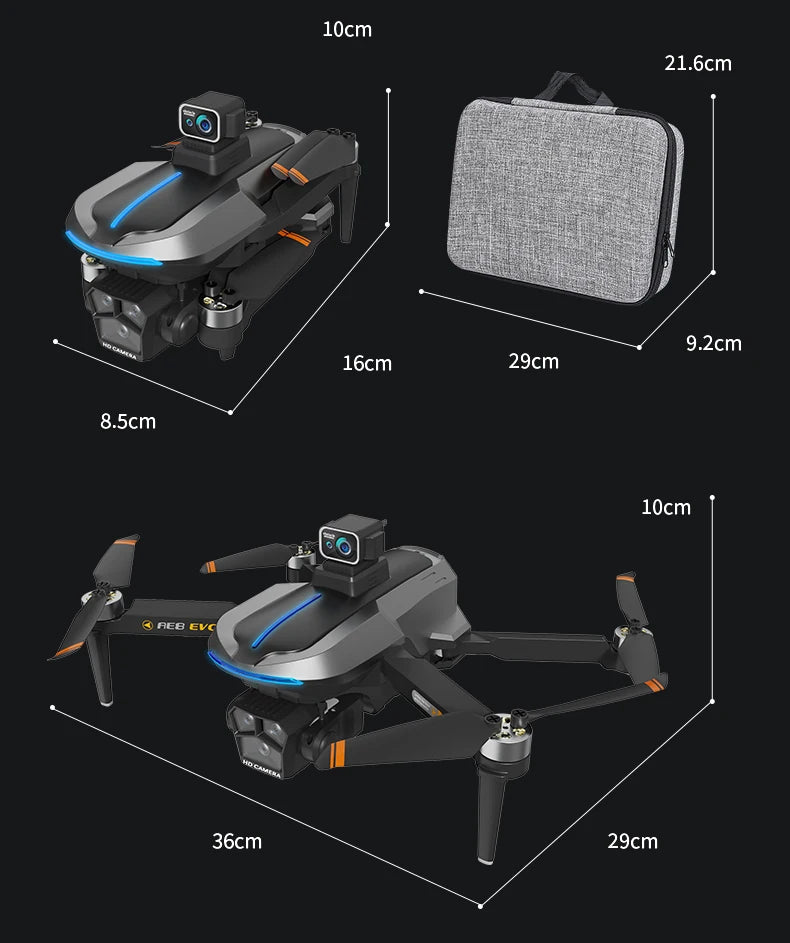 AE8 EVO Drone - Dual Camera 4K Professional Positioning Aerial Photography Laser Obstacle Avoidance Gesture Photography GPS Drone 26 AE8 EVO Drone, RCDrone AE8 EVO is equipped with a 360° omni-