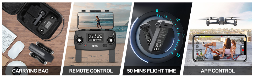 Holy Stone HS710 Drone - with Camera 4K, GPS FPV Foldable 5G Quadcopter for Beginners with Optical Flow Positioning, Auto Return Home, Follow Me, Brushless Motor, 50 Mins Long Flight Time Professional Camera Drone 11 Holy Stone HS710 Drone