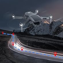 Holy Stone HS360 GPS Drone - for Adults with Rock Steady Camera 4K HD Photo 2-axis Gimbal, FPV Quadcopter for Beginners,Brushless Motor,46Mins Flight Time,Long Range,5GHz Wifi,Follow Me,Auto Return Home Professional Camera Drone 13 Holy Stone HS360 GPS Drone, the HS360 drone for adults features auto follow-me function, way points flight, auto