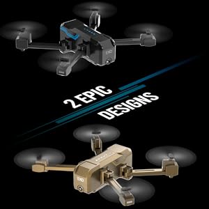EXO Scout Drone - with Camera for Adults or Kids. Drone Kit with 2 Batteries, Free Carry Case. HD 1080p Video, 3 Speeds, Auto Take-Off/Land, Intelligent AI Modes Professional Camera Drone 18 EXO Scout Drone, Full HD Aerial Camera Specs 4K Photo 1080p Video Live-feed