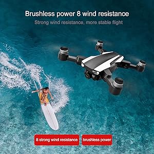 S105 PRO Drone - GPS 5G Wifi Professional 4K HD Double Camera Brushless Motor Drones Stabilier, Drone for Adult with 3 Batteries Professional Camera Drone 14 S105 PRO Drone, Brushless power 8 wind resistance Strong wind resislance more slable l