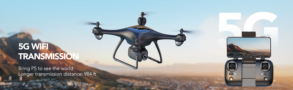 Potensic P5 Drone, Bring PS to see the world Longer transmission distance: 984 ft.