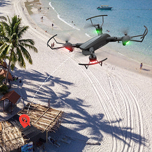 UranHub UG600 Drone - with Camera 4K HD UHD for Adults, GPS Foldable FPV RC Quadcopte for Beginners with 2 Batteries, Auto Return, Follow Me, Gesture Control, Point of Interest, Waypoints Professional Camera Drone 11 UranHub UG600 Drone, there's no fear of losing the drone precisely back to the starting point .