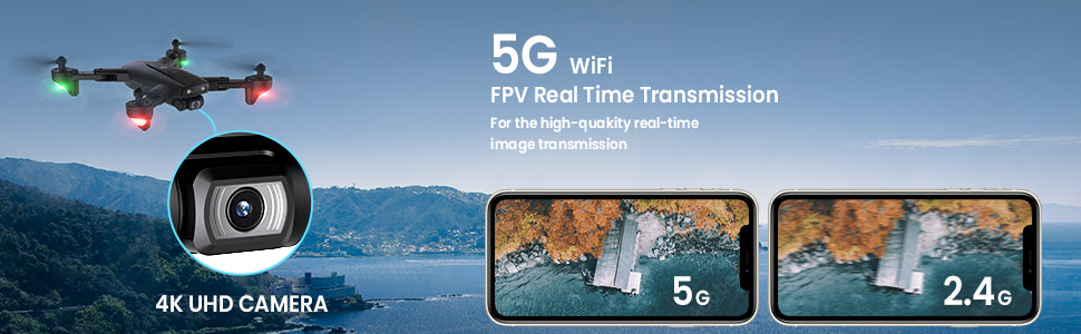 UranHub UG600 Drone - with Camera 4K HD UHD for Adults, GPS Foldable FPV RC Quadcopte for Beginners with 2 Batteries, Auto Return, Follow Me, Gesture Control, Point of Interest, Waypoints Professional Camera Drone 10 UranHub UG600 Drone, 5G WiFi FPV Real Time Transmission 4K UHD CAMERA 5G 2.