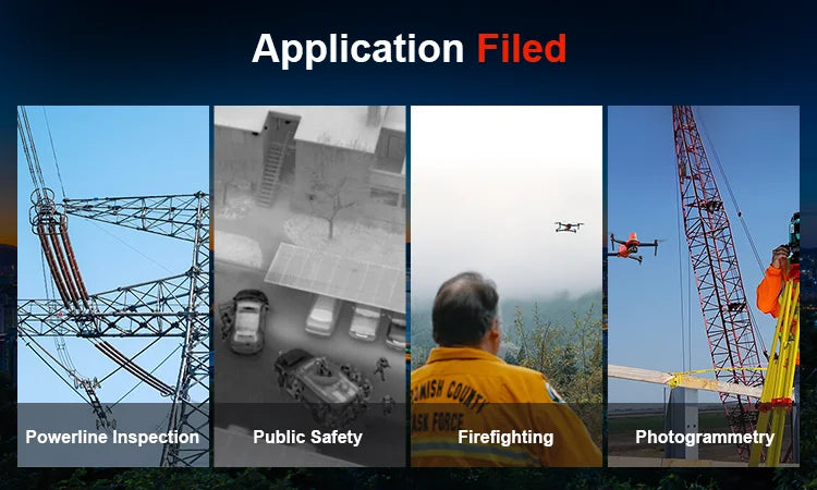 Autel EVO II Pro RTK, Application Filed WSE CWun KA FORLE Powerline Inspection Public Safety Firefight