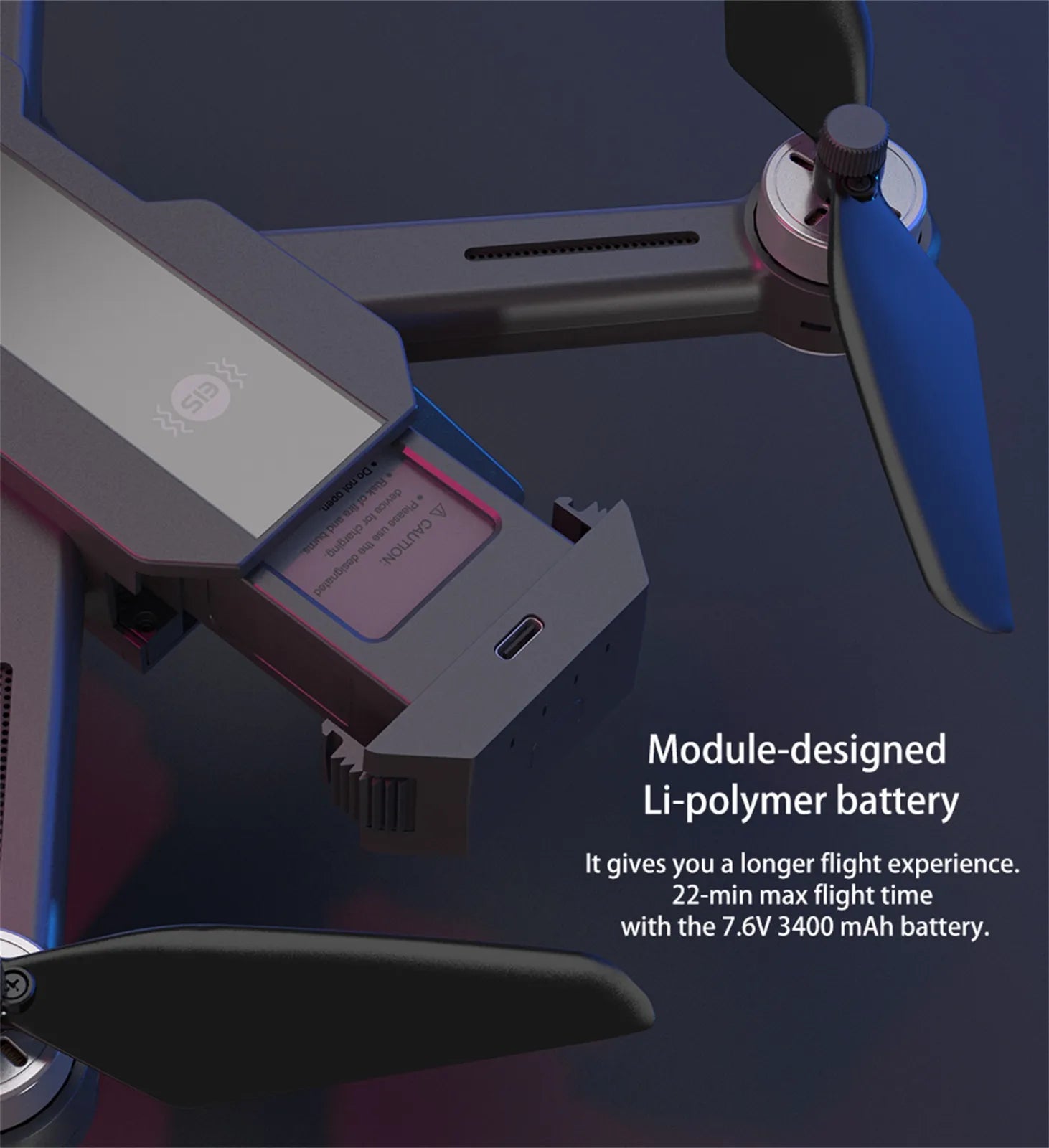 Mjx Bugs 20 Drone, module-designed Li-polymer battery It gives you a longer flight experience: 22