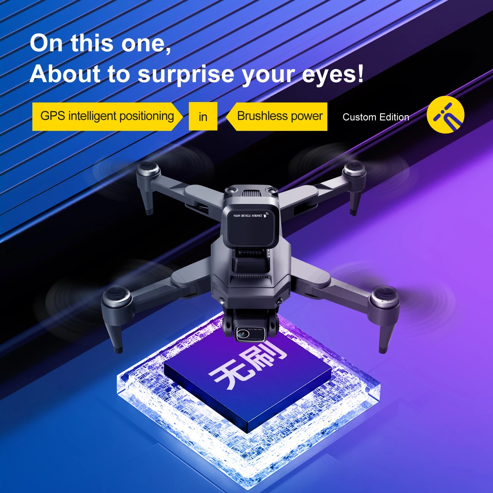 S109 GPS Drone, Custom Edition FuDIR Oosta0LE nloud Zria