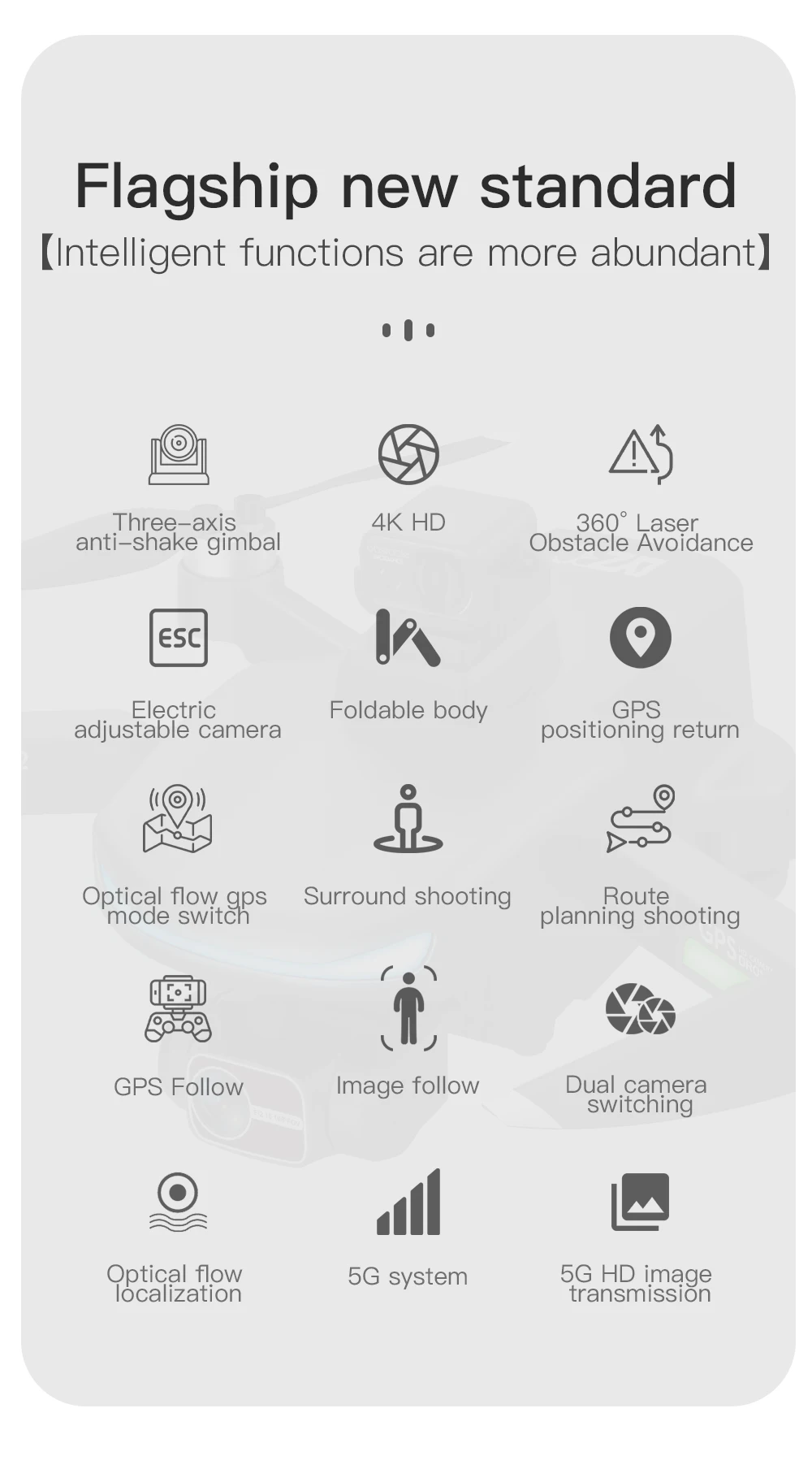 L800 Pro 2 Drone 4K HD Professional GPS FPV With Camera 3-Axis Gimbal 5G WIFI Dron Obstacle Avoidance Brushless Motor RC Quadcopter Professional Camera Drone 21 L800 Pro 2 Drone, 5 Three-_axis 4K HD 360' Laser anti-shake g