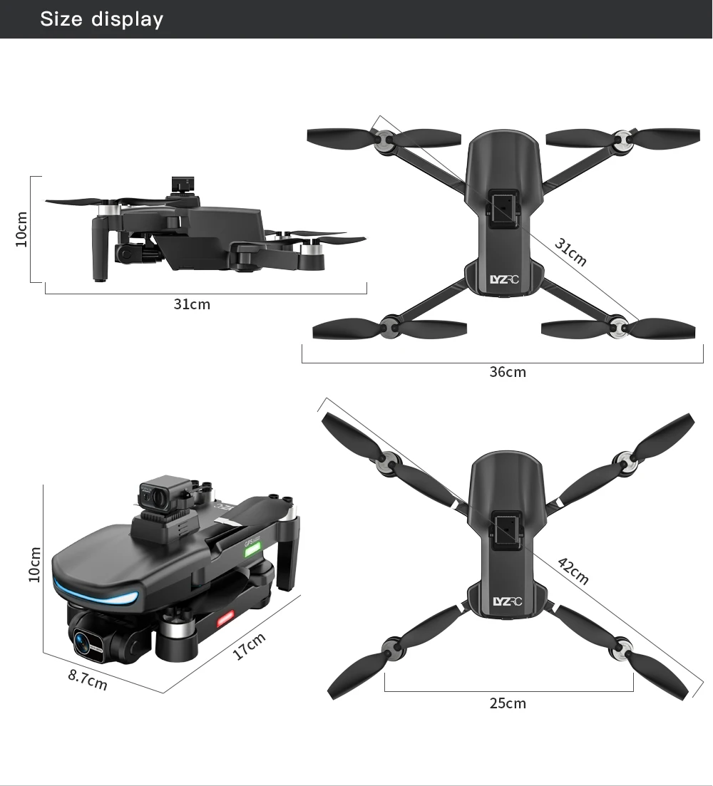 L800 Pro 2 Drone 4K HD Professional GPS FPV With Camera 3-Axis Gimbal 5G WIFI Dron Obstacle Avoidance Brushless Motor RC Quadcopter Professional Camera Drone 49 L800 Pro 2 Drone, within 1-3m from the aircraft, make a camera gesture/camera gesture in front