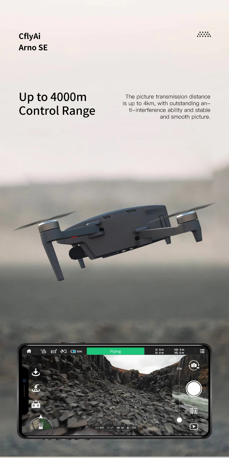 C-FLY Arno SE MAX Drone, CflyAi Arno SE Up to 4000m Picture transmission distance is up