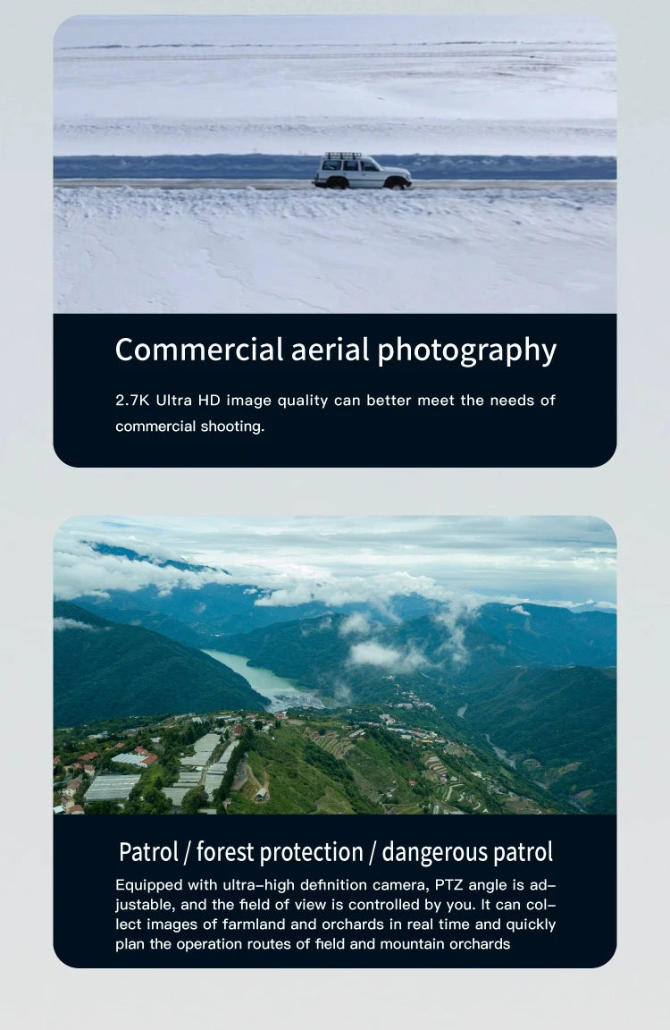 C-FLY Arno SE MAX Drone, commercial aerial photography 2.7k Ultra HD image quality can better meet the needs of commercial shooting: