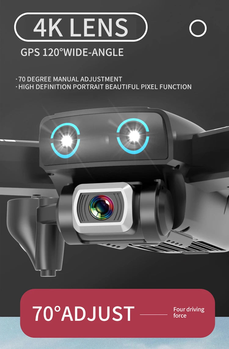 S167 Drone, 4K LENS O GPS 120PWIDE-ANGLE 70 DEGREE MAN