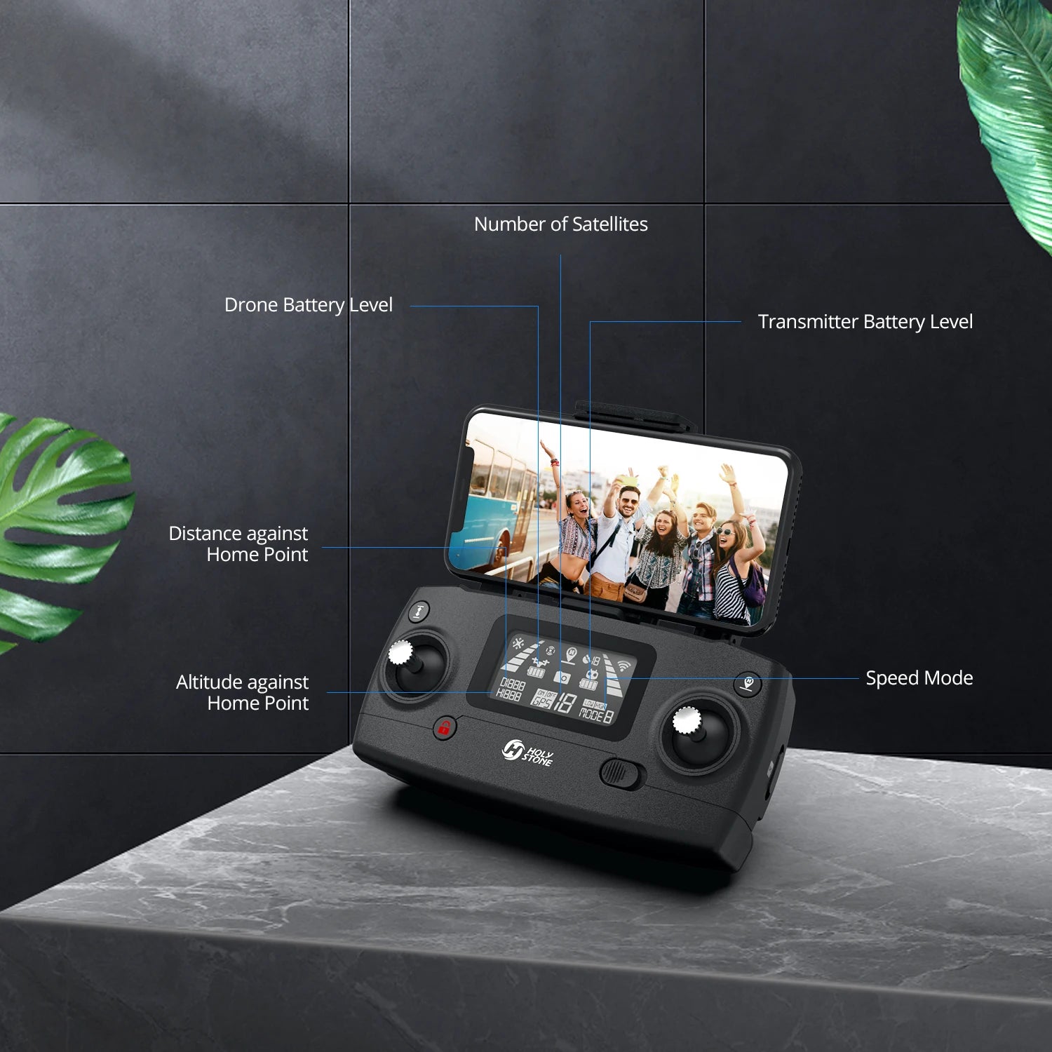 طائرة بدون طيار Holy Stone HS720E مطورة بدقة 4K HD ونظام تحديد المواقع 5G FPV وواي فاي FOV 120 درجة كاميرا بدون فرش كوادكوبتر 26 دقيقة وقت الطيران كاميرا احترافية بدون طيار 19 Holy Stone HS720E Upgraded 4K HD Drone, Number of Satellites Drone Battery Level Transmitter Battery Level Distance against Home Point 6e