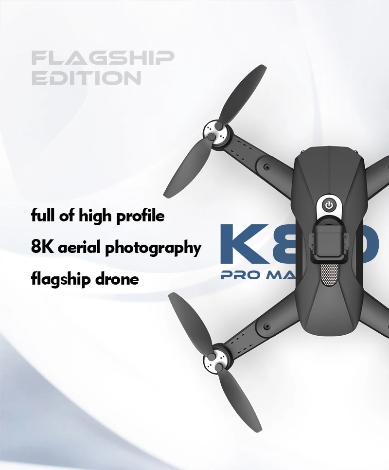 K80 Max Drone - طائرة بدون طيار بكاميرا عالية الدقة 8K بدون فرش بمحرك GPS 5G WIFI 360 لتجنب العوائق، طائرة رباعية قابلة للطي K80 PRO MAX RC Dron Toys كاميرا احترافية بدون طيار 31 K80 Max Drone, Ke flagship drone PRO MA is full of high profile 8K aerial photography . FLAGSH