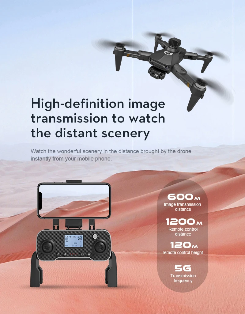 K80 Max Drone - طائرة بدون طيار بكاميرا عالية الدقة 8K بدون فرش بمحرك GPS 5G WIFI 360 لتجنب العوائق، طائرة رباعية قابلة للطي K80 PRO MAX RC Dron Toys كاميرا احترافية بدون طيار 43 K80 Max Drone, Goom Image transmission distance 1200m Remote control distance 120m remote control height 5G Transmission