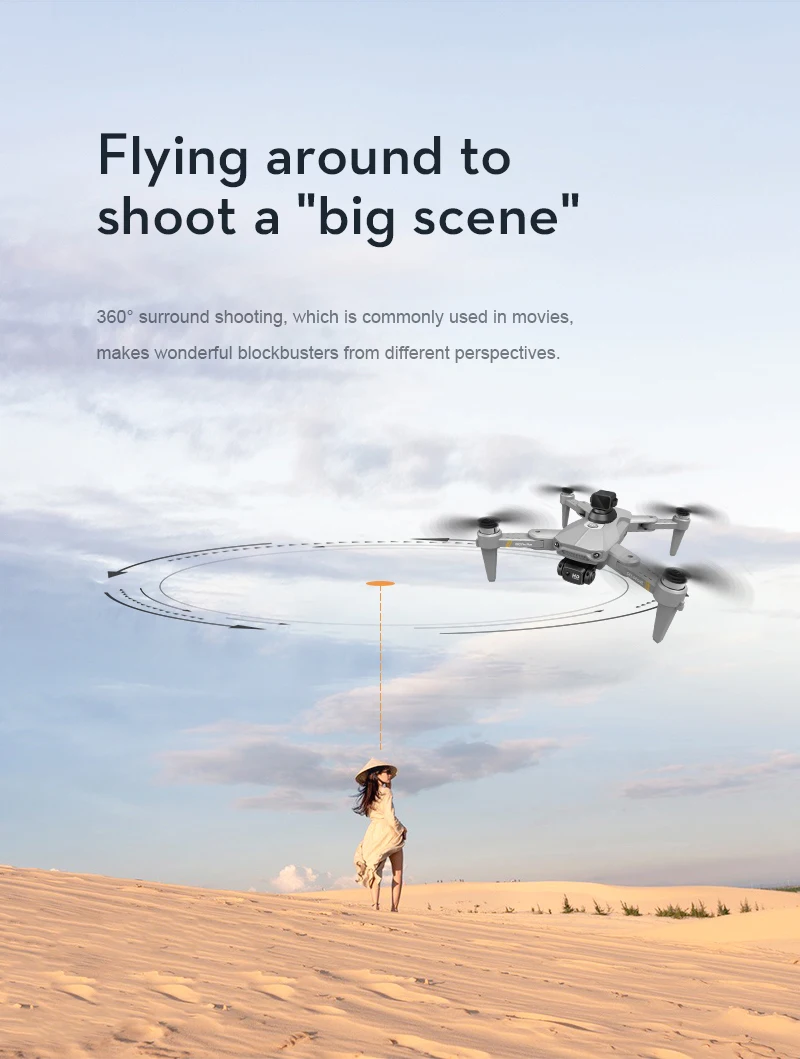 K80 Max Drone - طائرة بدون طيار بكاميرا عالية الدقة 8K بدون فرش بمحرك GPS 5G WIFI 360 لتجنب العوائق، طائرة رباعية قابلة للطي K80 PRO MAX RC Dron Toys كاميرا احترافية بدون طيار 45 K80 Max Drone, "big scene" shooting is commonly used in movies . flying around to shoot a "