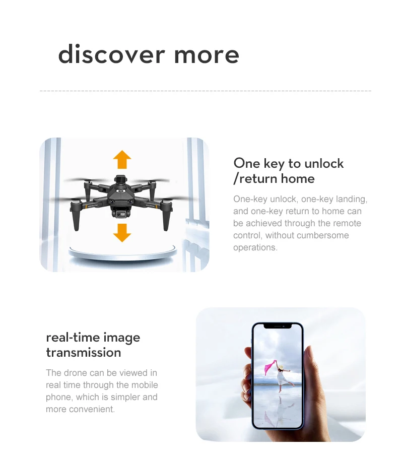 K80 Max Drone - طائرة بدون طيار بكاميرا عالية الدقة 8K بدون فرش بمحرك GPS 5G WIFI 360 لتجنب العوائق، طائرة رباعية قابلة للطي K80 PRO MAX RC Dron Toys كاميرا احترافية بدون طيار 47 K80 Max Drone, one unlock one landing and one return to home can be achieved through the remote control, without cum