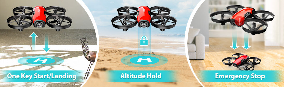 SANROCK U61W Drone, one start/landing altitude hold emergency stop