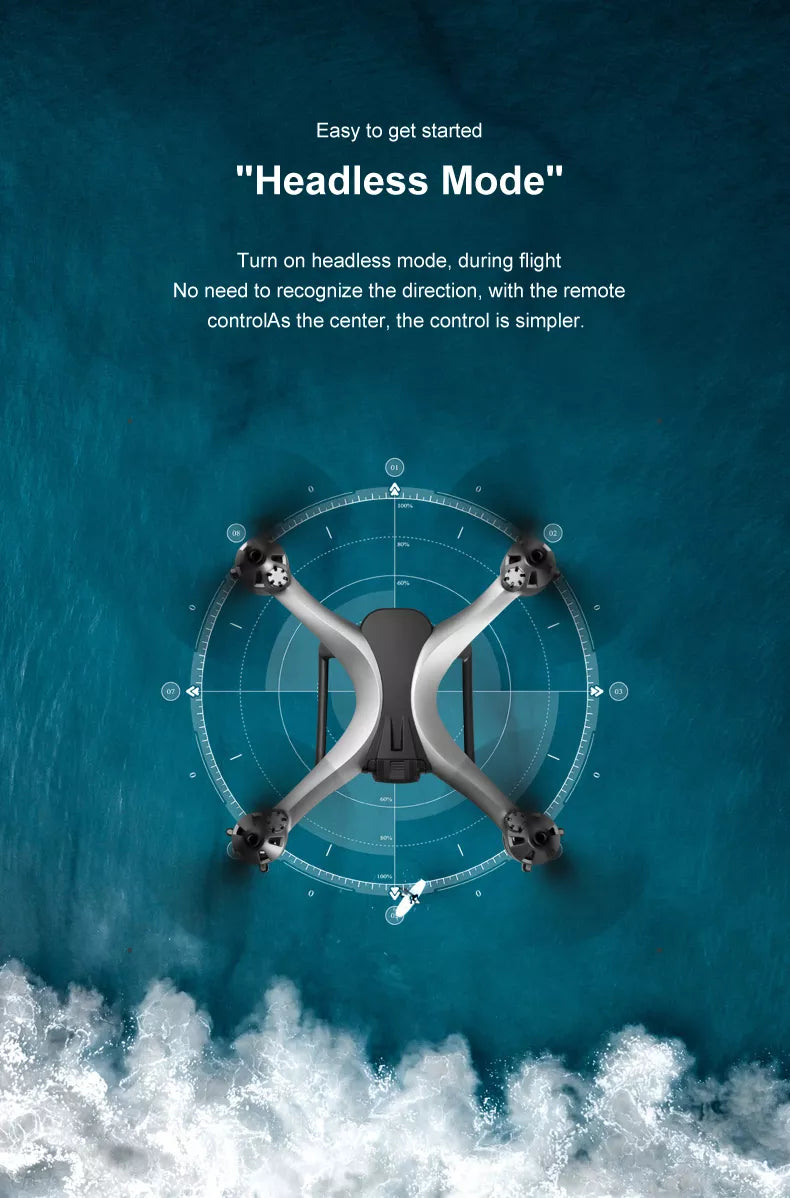 JCRC JC801 Mini Drone, headless mode is a simple way to start a flight without