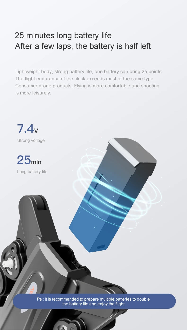 R20 Drone, one battery can bring 25 points the flight endurance of the clock exceeds
