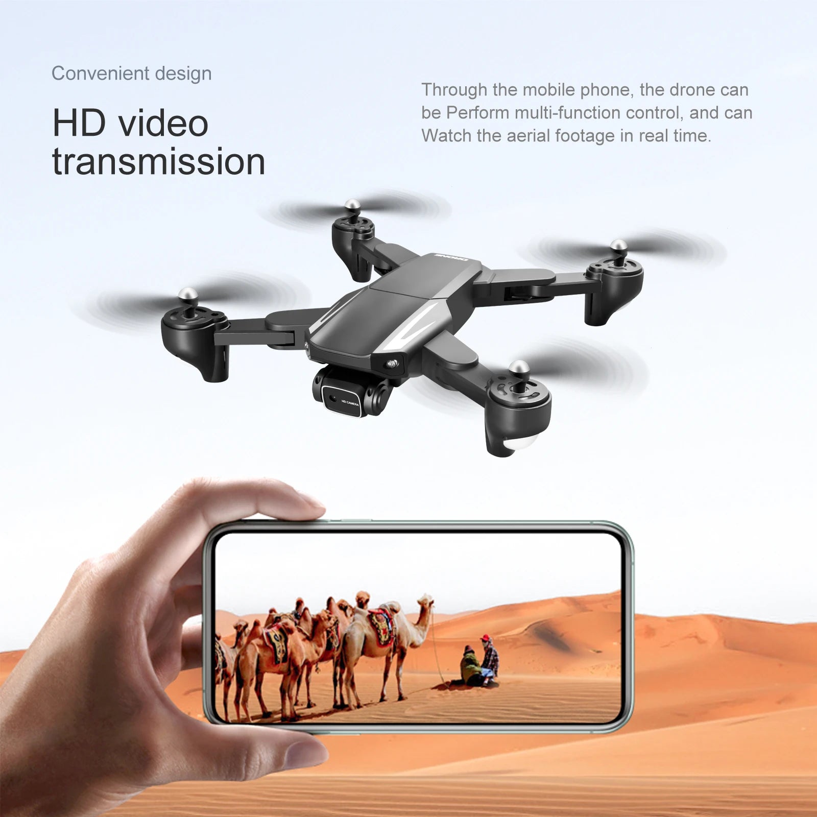 S93 Drone - 4K HD WIFI FPV Drone 1080P Camera Height Hold RC Foldable Quadcopter Dron Rc Helicopter Drone Gift Toy 19 S93 Drone, the drone can be perform multi-function control, and can h