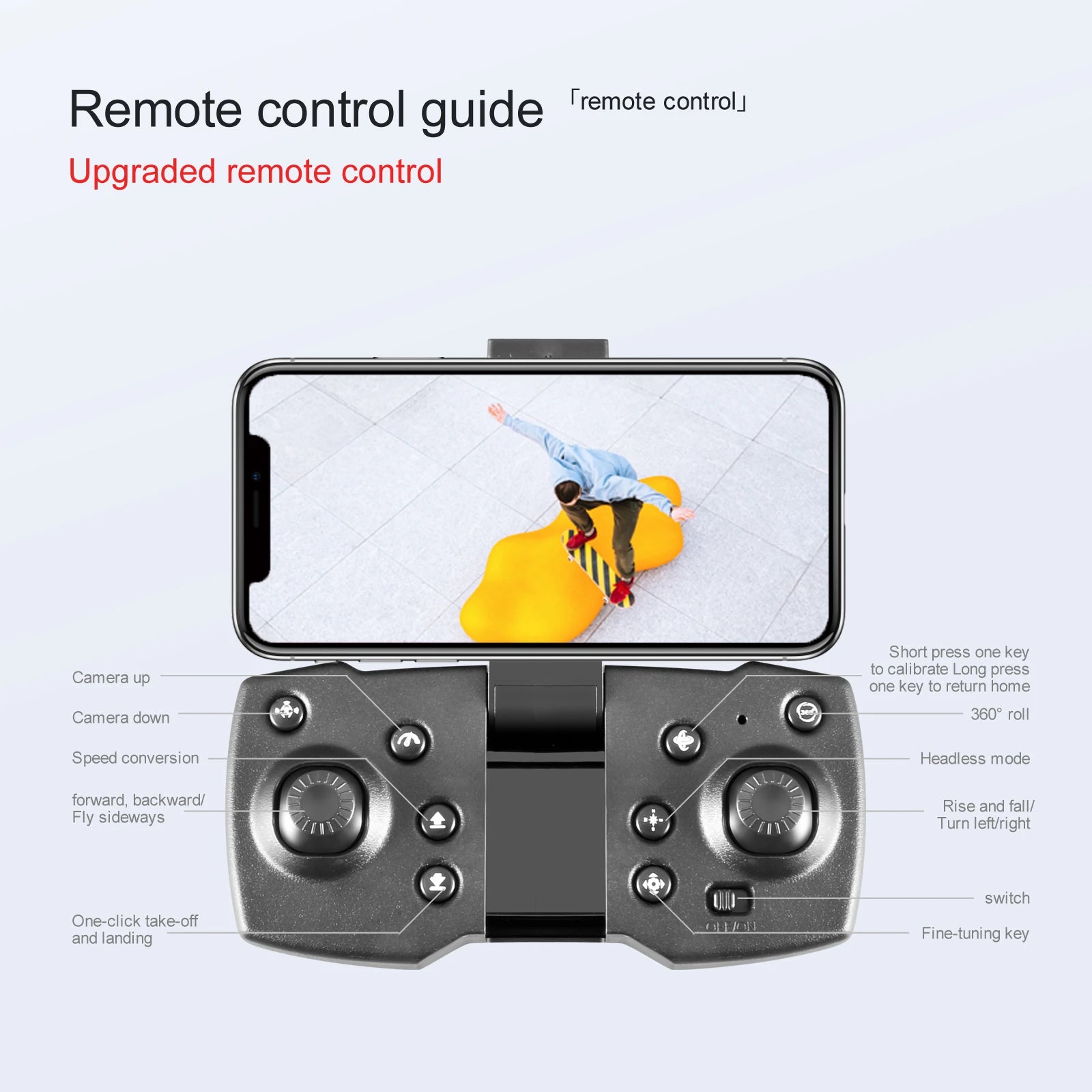 S93 Drone - 4K HD WIFI FPV Drone 1080P Camera Height Hold RC Foldable Quadcopter Dron Rc Helicopter Drone Gift Toy 31 S93 Drone, "roll speed conversion headless mode forward, backwardl rise and