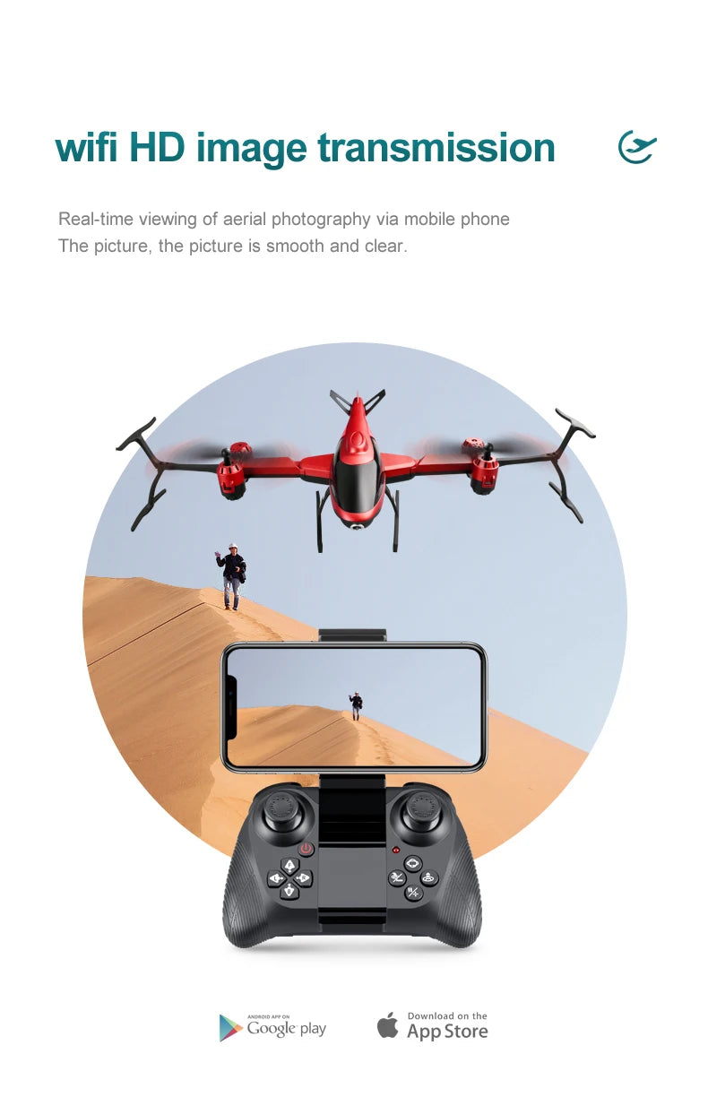 4DRC V10 Mini Drone, wifi HD image transmission Real-time viewing of aerial photography via mobile phone The picture, the picture