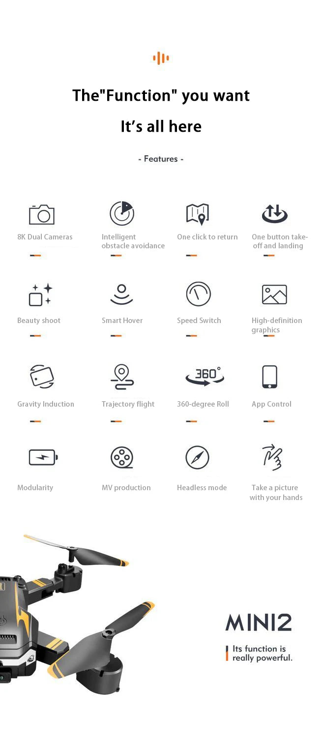 8k Professional Drones with HD Camera Obstacle Avoidance Aerial Photography Foldable Quadcopter Rc Helicopter Dron Toys 24 features 8k dual cameras intelligent one click to return one button take-