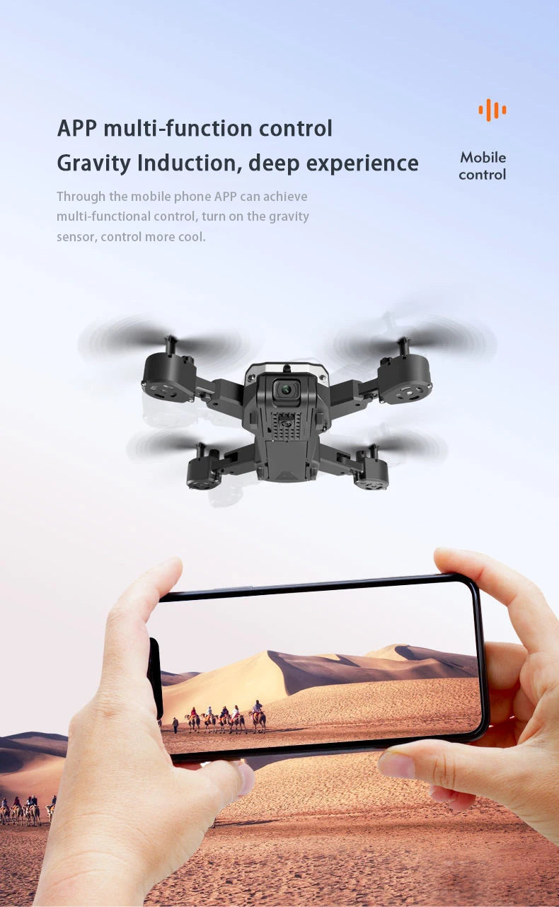 8k Professional Drones with HD Camera Obstacle Avoidance Aerial Photography Foldable Quadcopter Rc Helicopter Dron Toys 25 deep experience cobile through the mobile phone app can achieve multi-