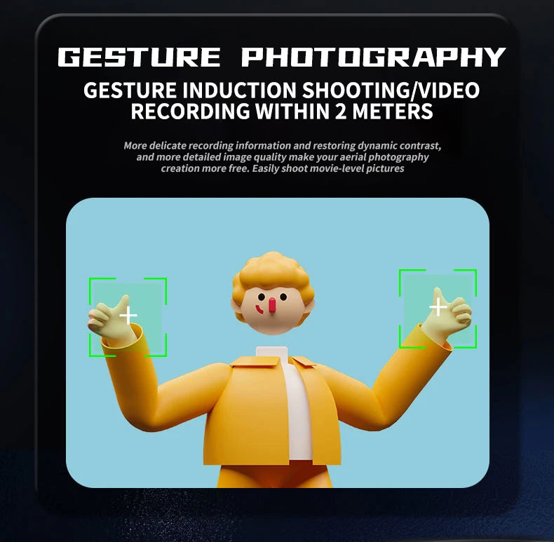 New Quadcopter Drone 8K Profesional Drones With 4k HD Obstacle Avoidance Aerial Photography RC Helicopter Airplane Foldable Dron 27 New Quadcopter Drone, gesture photography gesture induction shooting within 2 meters more delicate recording information and