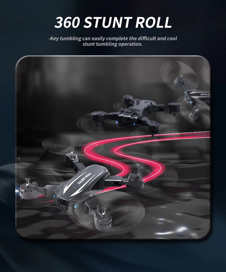 New Quadcopter Drone 8K Profesional Drones With 4k HD Obstacle Avoidance Aerial Photography RC Helicopter Airplane Foldable Dron 34 360 stunt roll key tumbling can easily complete the difficult