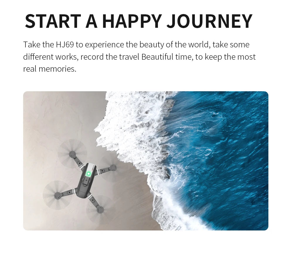 HJ69 Max Drone - 8K Hd Dual Camera 2KM 5G Wifi Fpv Intelligent Obstacle Professional Dron Remote Control Quadcopter Helicopters Toys 26 HJ69 Max Drone, start a happy journey take the hj69 to experience the