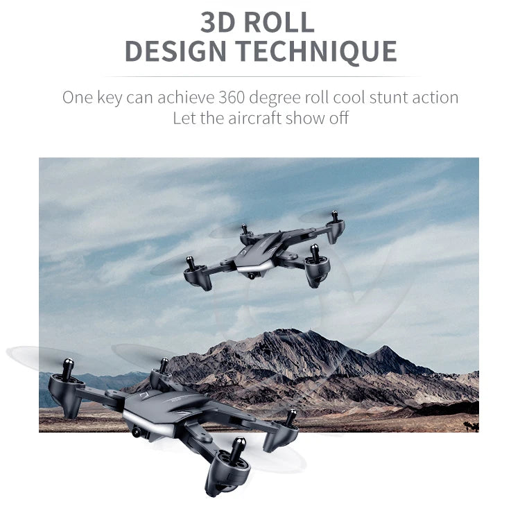 Visuo XS816 RC Drone - 50 Times Zoom 4K Dual Camera WiFi FPV Optical Flow Quadcopter Foldable Dron 39 Visuo XS816 RC Drone, 3d roll design technique one can achieve 360 degree roll cool stunt action