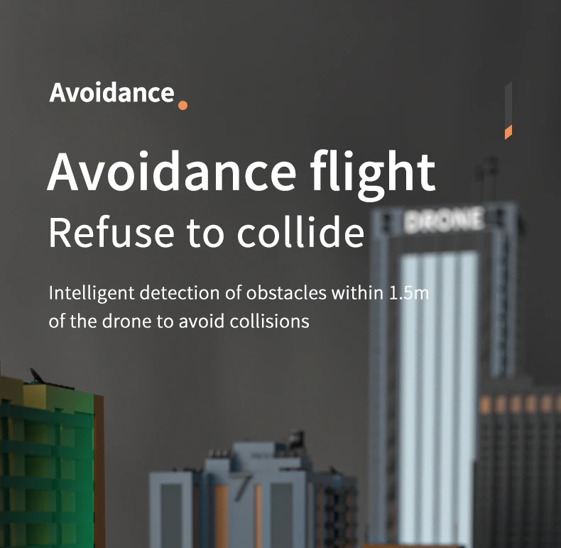 KBDFA RC Drone, avoidance avoidance flight refuse to collide intelligent detection of obstacles within