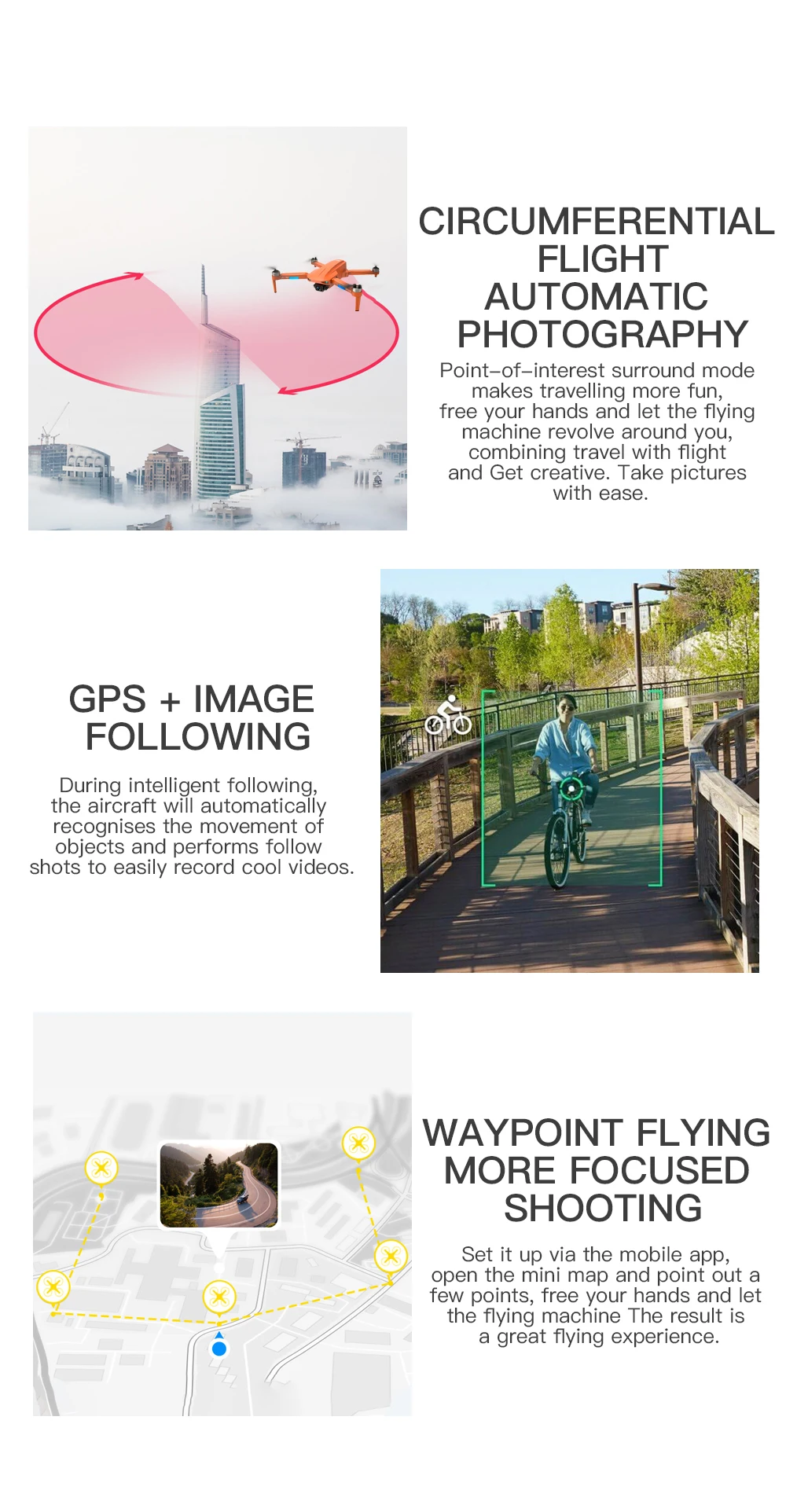 L700 PRO Drone - GPS FPV 1.2Km Drone 4K Professional Dual HD Camera Aerial Photography Brushless Motor Foldable Quadcopter Toys 39 L700 PRO Drone, autolongza features gps + image following to help you