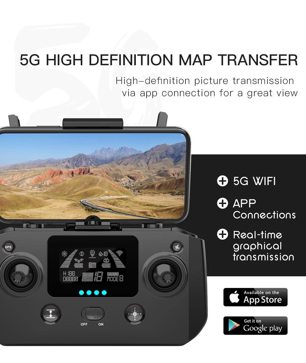L700 PRO Drone - GPS FPV 1.2Km Drone 4K Professional Dual HD Camera Aerial Photography Brushless Motor Foldable Quadcopter Toys 41 L700 PRO Drone, 5g wifi app connections real-time gps graphical