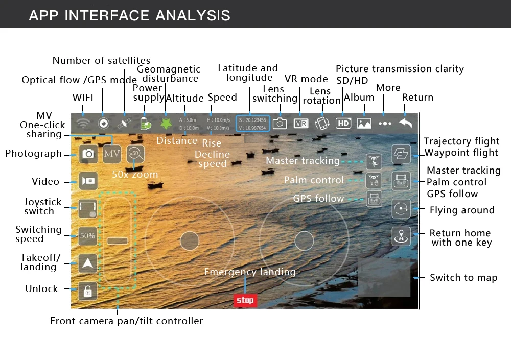 L700 PRO Drone - GPS FPV 1.2Km Drone 4K Professional Dual HD Camera Aerial Photography Brushless Motor Foldable Quadcopter Toys 49 L700 PRO Drone, app analysis number of satellites geomagnetic latitude and picture